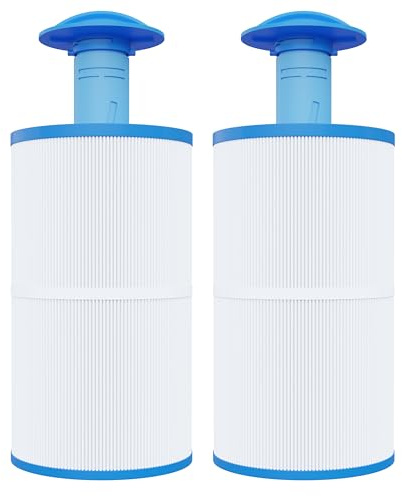 Nexbriz Filtro de bañera de hidromasaje de 50 pies cuadrados, copa de extremo extraíble con cápsula, filtro de spa compatible con Unicel C-5300, Pleatco PJW50, Filbur FC-1320, Darlly SC768, Jacuzzi
