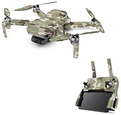 Skins4u Aufkleber Skins für DJI Mavic Mini Skin Designfolie Schutz Folie Decal Design Sticker Set FC Camo