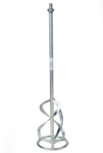 Toolty Profesional Mixing Paddle - M14 Thread - Galvanized Mixer, Whisk, Stirrer - Positive 3-Blade - for Plaster, Gypsum, Adheives, Concrete, Cement, Glue, Paint, DIY (135 x 750 M14)
