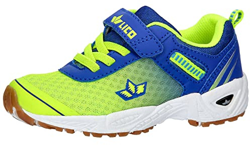 Lico Unisex Kinder Barney VS Hallenturnschuh, lemon/blau, 35 EU