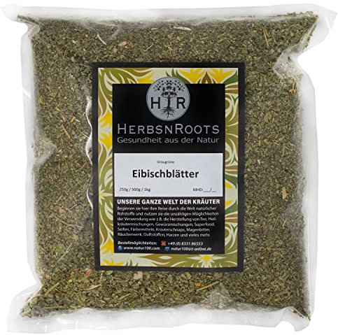 Eibischblätter • Marshmallow Leaf - Tee • 500g • Erste Wahl • getrocknet und geschnitten • hoher Wirkstoffanteil • ähnlich Schwedenkräuter • HerbsnRoots