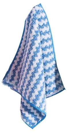 YOGAES 3/8 Uds. Trapo de Limpieza de Cocina paño de Lana Coral para Lavar Platos Estropajo superabsorbente Toallas de Limpieza de Cocina secas y húmedas-Azul, 8 Uds.
