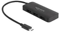 DeLOCK DisplayPort Splitter USB-C > 3x DisplayPort Splitter MST 4K 60Hz