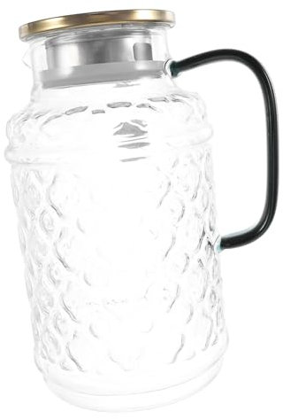 VINTORKY Jarra De Vidrio Grande Para Agua Fría 1pc 3l Resistente y Fácil De Limpiar
