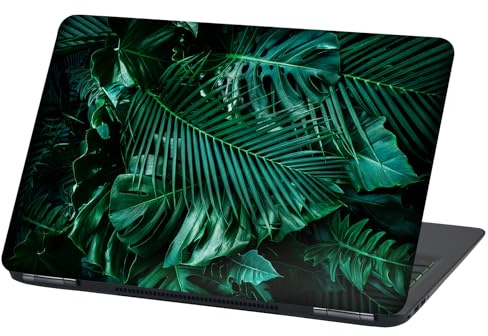 Laptop Folie Cover Abstrakt Klebefolie Notebook Aufkleber Schutzhülle selbstklebend Vinyl Skin Sticker (LP103 Monstera, 17 Zoll)
