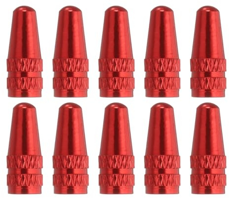 sourcing map Bike Valve Caps Anodized Aluminum Road Bicycle Air Tire Valve Caps Dust Caps for MTB Road Racing Bicycle