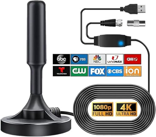 Antena TV Digital DVB-T2 DTMB Portátil Interior - TDT con Recepción de Largo Alcance 400+KM (New-TV)