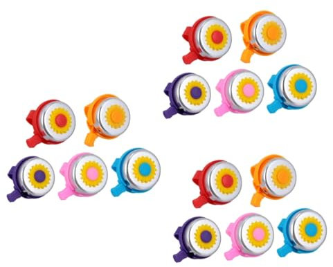 Yardwe 3 Set Campana Del Fiore Del Sole Bicicletta Per Campanello Per Bici Da Kidle Scooter Forniture Per Biciclette Campanello Per Bici Per Plastica 5 Pezzi * 3