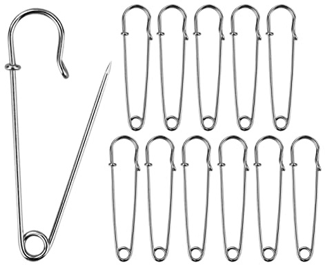 Spille grandi per alimenti, 20spilla, aghi extra grandi per kilt, spille da balia, coperta, maglieria, artigianato