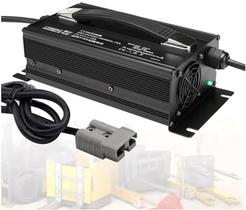 WLEJSL Chargeur de Batterie au Plomb Intelligent 1200 W 60 V 15 A pour Chariot Élévateur, avec Prise Anderson 50 A/120 A/175 A/350 A, pour Gerbeur et Voiturette Golf,175a