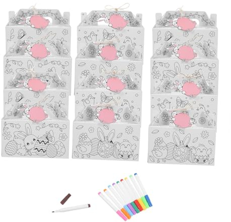 Mobestech Frühlings-süßigkeitenboxen Leer Für Basteln Party Dekoration Kleine Behälter Zum Einwickeln Frühlingsgeschenke Süßigkeitenbehälter Für Kinderprojekte