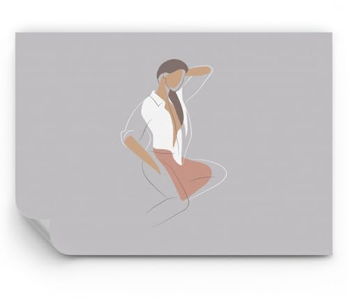 Arttor Papel pintado de vinilo tejido no tejido Premium Canvas - Mujer Gráficos Moderno - 100x70 cm - Fotomurales Moderna Decorativos Papel tapiz fotográfico Dormitorio Para la sala - WF3AA100x70-4266