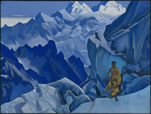 ZHAOSHAN Célèbre Art DéCorative Tableaux Sur Toile le calice non renversé de Nicholas Roerich Moderne Mur Art Pour la Décoration Murale 60x90cm