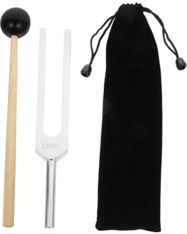 TOVINANNA Aluminiumlegierung Stimmgabel Chakra Heilung mit Hammer Yoga Klanginstrument Praktisch Langlebig für Familien Geschenk