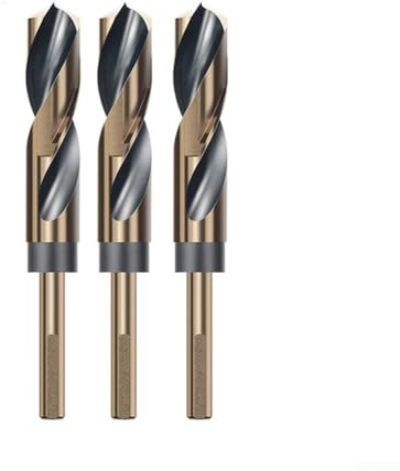 Juego de brocas para madera, metal y acero inoxidable, brocas helicoidales de alta velocidad con vástago de 10 mm con cabezales de carburo, paquete de 3 expansores de agujeros de mango pequeño para