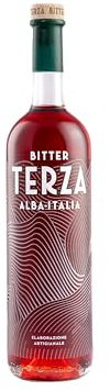 Terza Bitter Rosso Italiano Artigianale, 22 Botaniche, Infuso con Arancia Amara e Mandarino, 70cl, 24°