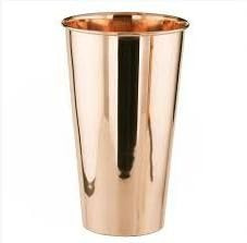 COPPAYA Pure Copper Tumbler, 600 ml Capacity, Plain Design Ayurvedic Water Cup, 11.8 Fl Oz