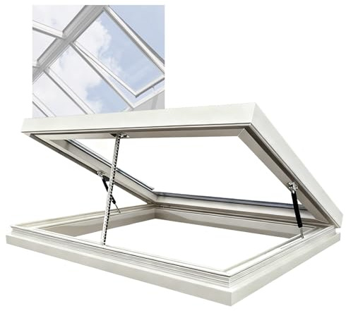 Finestra elettrica lucernario con telecomando Smart s luce da tetto per verande, soffitta Ga cantina temperato s (90 x 70 cm)