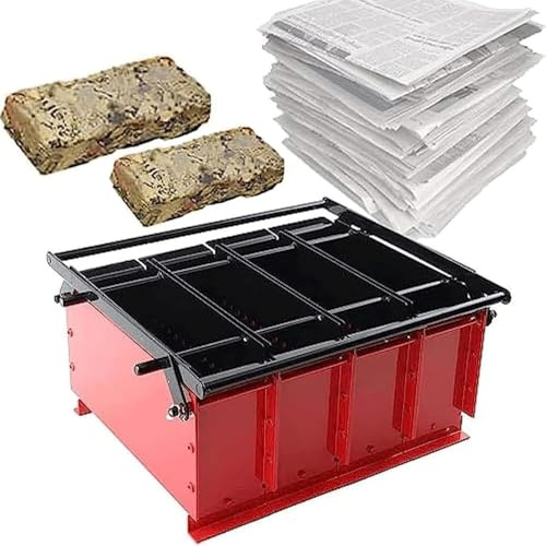DIY Paper Log Briquette Maker for Eco-Friendly Home Heating, Fireplace Firestarter Tool to Recycle Paper
