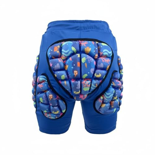 harayaa Pantalon de Protection pour Enfants , Bleu , 120-S 3-4 Ans Tour De Taille 46cm