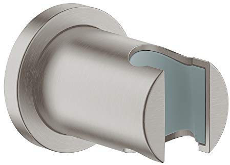 GROHE Rainshower Support mural pour Pommeau de Douche, Non Orientable, Supersteel, 27074DC0 (Import Allemagne)