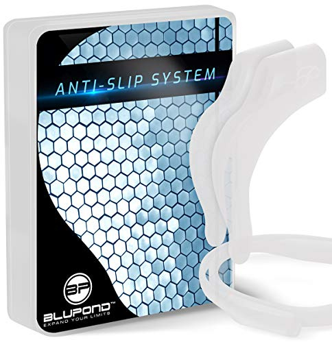 BLUPOND Brillenband- und Halter-Set – rutschfeste Silikon-Ohrhaken und -band für Sport-Sonnenbrillen, Keepon Gripper – 3 Stück (transparent)