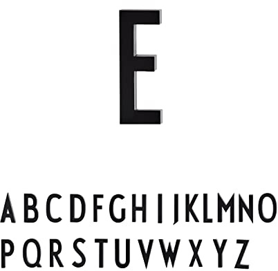 Design Letters Lettere di casa galleggianti (A-Z) | numeri civici in alluminio | numeri di porta moderni neri | Cartelli domestici da 50 mm progettati in Danimarca | Alfabeto per strada, casa