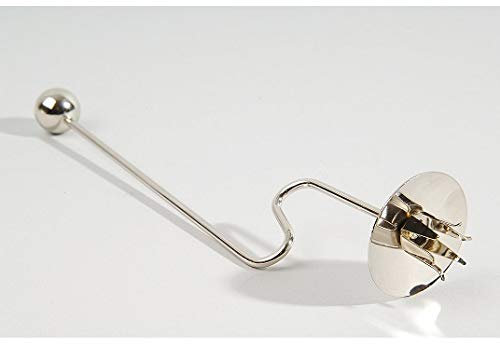 E+N Baumkerze-n-Pendel-kerzenhalter Silber, Höhe x Durchmesser: 165 x 35mm, Metall