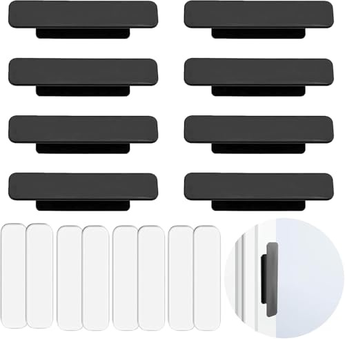 Exbrith 8 Stück Self-adhesive furniture handles, für Schubladen, Schränke | Selbstklebende Türgriffe, Türgriff Balkontür Außen, Balkontürgriff, Türgriff Balkontür Außen, Nachttische, Kühlschränke
