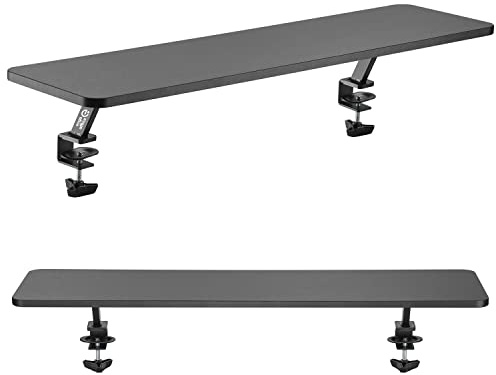 Ergo Office ER-409 Support d'écran 13~32 jusqu'à max. 20kg plateau de table étagère 100x26cm support de table fixation de table bureau