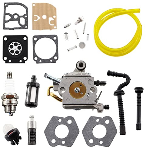 MCHNIC Vergaser mit Dichtung Reparatursatz Benzinschlauch Benzinfilter für Stihl MS192TC MS192T MS192 Kettensäge Motorsäge Ersetz Zama C1Q-S258, 1137 120 0650