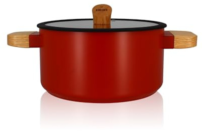 OGO LIVING - Faitout ECTOR 24cm en aluminium et revêtement céramique paprika - 7930286