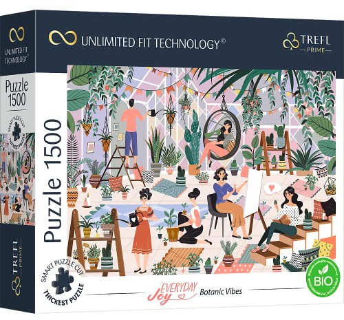 Trefl Prime - UFT Everyday Joy Puzzle: Botanic Vibes - 1500 Elemente - Dickste Pappe, Bio, Pflanzen, Entspannung, Freizeit, Kreative Unterhaltung für Erwachsene und Kinder ab 12 Jahren
