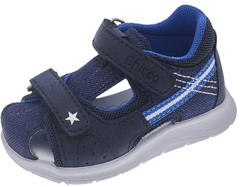 Chicco, Sandali con Doppio Velcro e Punta Chiusa, Confortevoli, Leggeri, Flessibili e Traspiranti, Bambini E Ragazzi, Designed in Italy