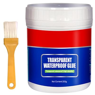 Duroecsain Pintura impermeable y antifugas, pegamento impermeable transparente - Agente de revestimiento antifugas | Pegamento transparente para paredes interiores y exteriores para alféizar de