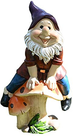 Nain de jardin pour l'extérieur, statue d'elfe en résine, drôle de nain en résine, résistant aux intempéries, décorations de jardin, décoration de jardin pour l'extérieur