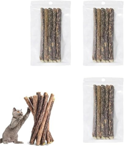5pc Catnip Stick Pet Molar Self-healing Chews Toys Cleaning Relieve Polygonum Wooden Y6A9 Boredom Snacks Teeth S