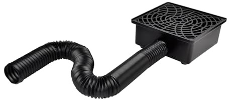 Prestantious Gutter Downspout Catch Basin Drain Kit, Upgraded Larger Version 12×12 Catch Basin Gutter Downspout Extensions with 2.6” ID Flexible Pipe, Pipe Stretched Length 6.6ft