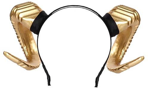 JEWEDECO Halloween Horn Headband Devil Costume Hair Accessory Large Horn Hairband for Party Cosplay