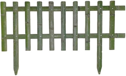 GOCHUSX Gartenzaun, Rasen- Und Blumenbeetbegrenzungen, Landschaftsgestaltung, Zaunelemente Für Außenwege Für Garten, Baum, Blumenbeetbegrenzung(Green-1PC,100x70cm)