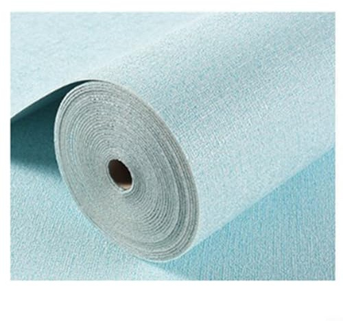 WIIYENA Mix einfarbige Strukturtapete, modern, selbstklebende Tapetenrolle, feuchtigkeitsbeständig, Wandaufkleber, Wärmedämmung, Dekoration für Zuhause, Büro (blau)
