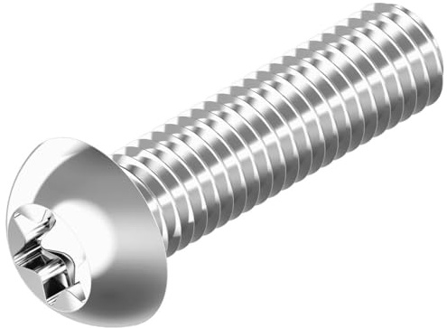 FRANTOS 10 Stück Linsenkopfschrauben ISO 7380-1 Torx M5x10, Stahl 10.9 verzinkt - Flachkopfschrauben Rundkopfschrauben