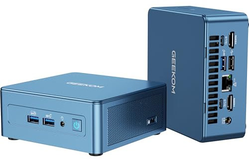 GEEKOM [2025 Ultra Quiet IT12 Mini PC Windows 11 Pro, with Intel i7-1280P (Up to 4.8GHz) 32GB High-Speed RAM & 1TB NVMe SSD (Expandable), 4K@120Hz Quad Display/Dual USB4/WiFi 6E/BT5.2 for Office Home