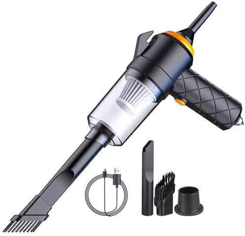Aspirapolvere portatile senza fili, Aspirabriciole batteria potente portatile con punteruolo per finestre, Aspiratore con multi ugelli per auto, casa, ufficio, animale domestico, tastiera