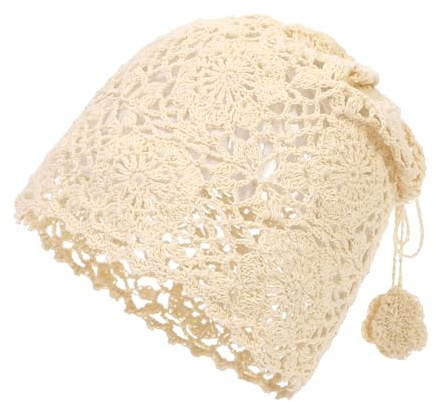 sy soul young Damen Häkeln Slouchy Beanies Floral Handgemachte HäKelmüTze