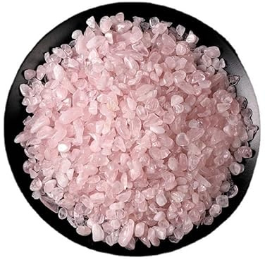 EBZFASO Pierres décoratives pour Jardin, Gravier Cristal Rose for Aquarium et Artisanat, Plusieurs Tailles, Lot de 3(3-5mm1000g)