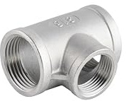 Reduzier- T-Stück Innengewinde Edelstahl Gewindefitting V4A Fitting 1/2x1/4