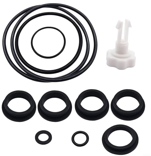 Advokingtap Bomba de filtro de arena, válvula de liberación de aire y juntas tóricas para Intex 25013, kit de reparación de piscina, goma negra, fácil de instalar, reparación de fugas