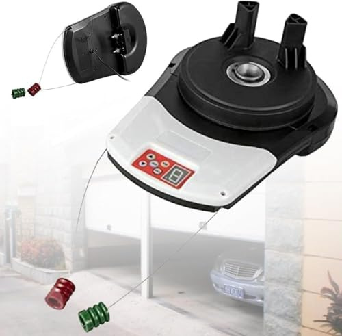Motore per Apertura Automatica della Porta Avvolgibile con 2 Telecomandi, Motore per Porta Avvolgibile da Garage, Apricancello, Serranda Avvolgibile, Motore Integrato per Garage, Magazzino,