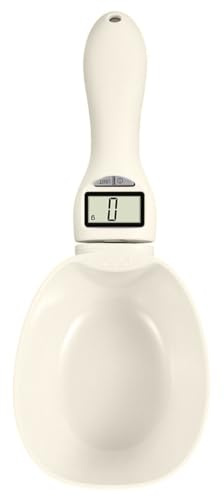 CORHAD High-Precision Battery Material for Capacity, Beige Pp Included Electronic Measuring Spoon with 800g Ingredients Kitchen and Everyday Use